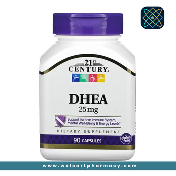 21st Century DHEA 25 mg Capsules, 90-Count