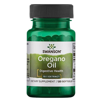 Swanson Oregano Oil 10:1 Extract-Natural Supplement Promoting Digestive Health 120 Softgels, 150mg Each