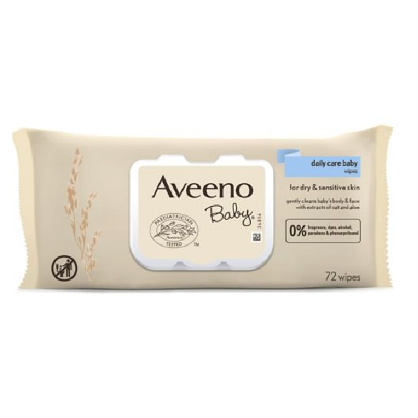 AVEENO Baby Daily Care Wipes Single pack 72 Pcs