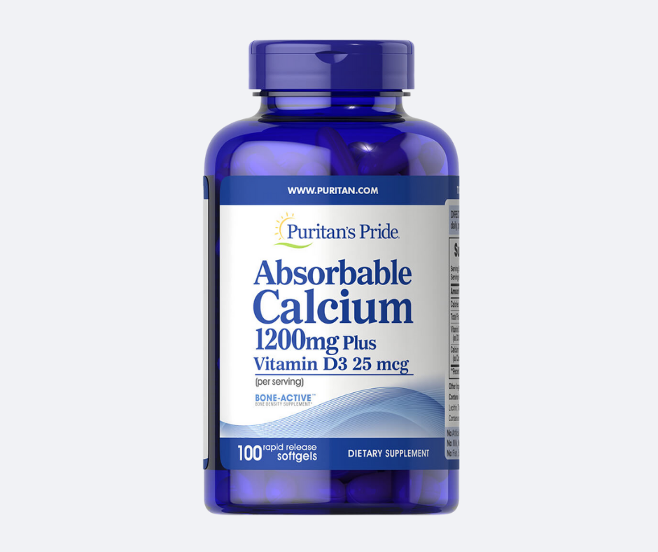 Absorbable Calcium 1200 mg Plus Vitamin D3 25 mcg