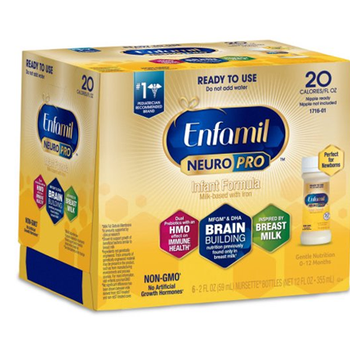 Enfamil NeuroPro GMO-Free Liquid Baby Formula , 8 Fl Oz Bottles, 6 count