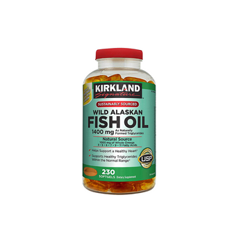 Kirkland Wild Alaskan Fish Oil 1400mg 230 Softgel