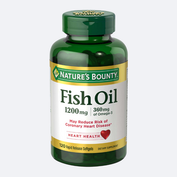 Nature's Bounty Fish Oil 1200mg, 360mg Omega 3, 120 Softgel