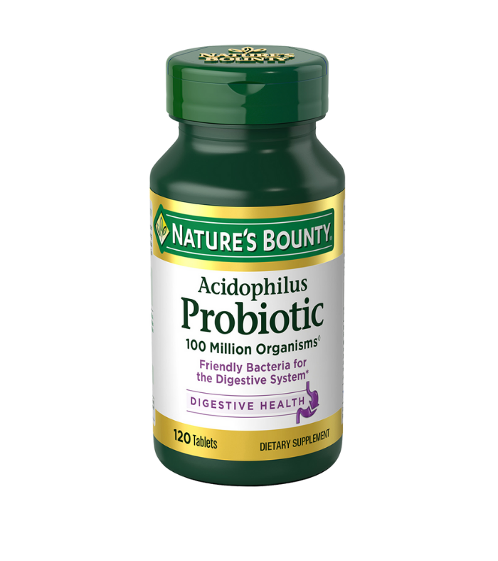 Nature's Bounty Probiotic Acidophilus Tablets, 120 Count