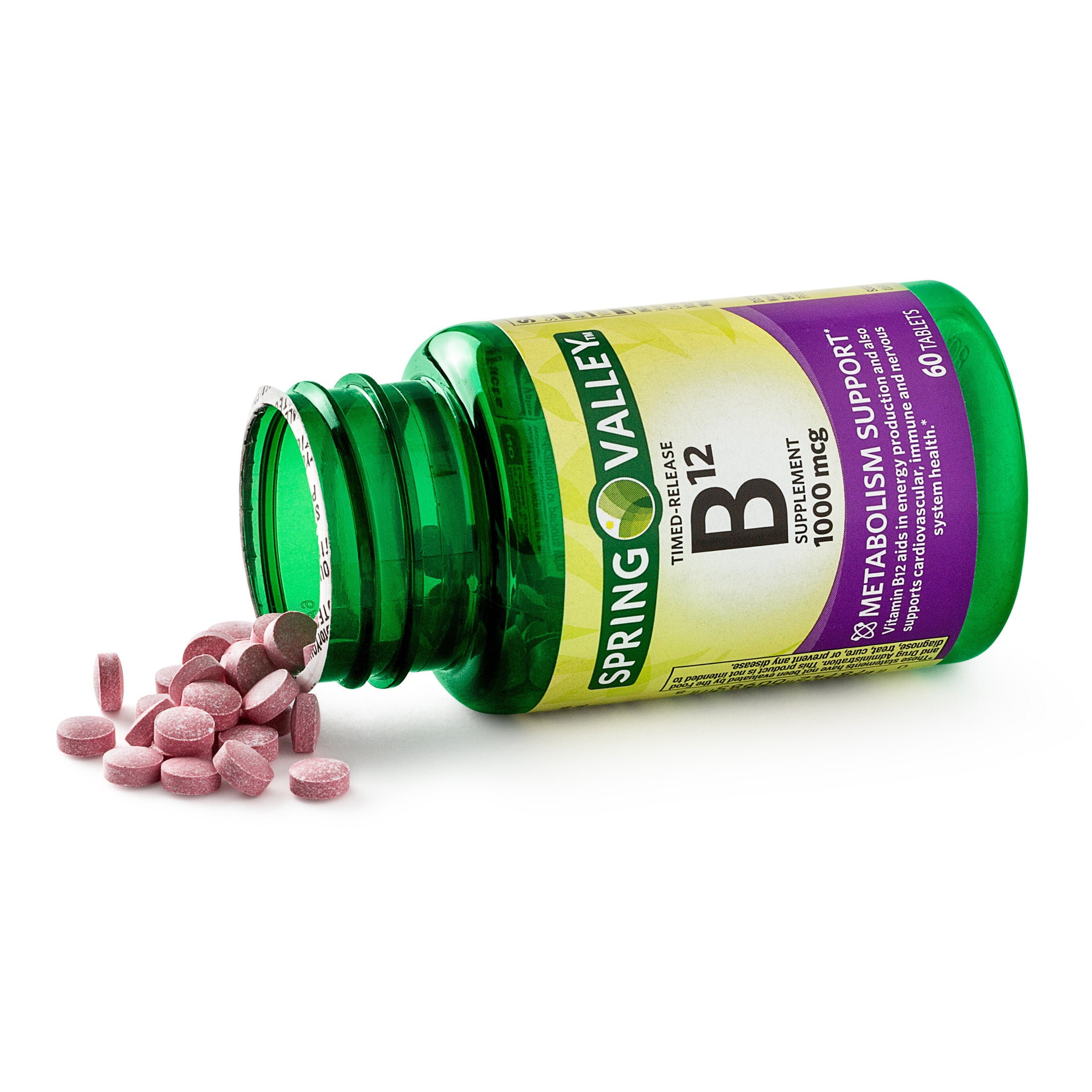 Spring Valley Vitamin B12 Timed Release 1000mcg 60 Tablets