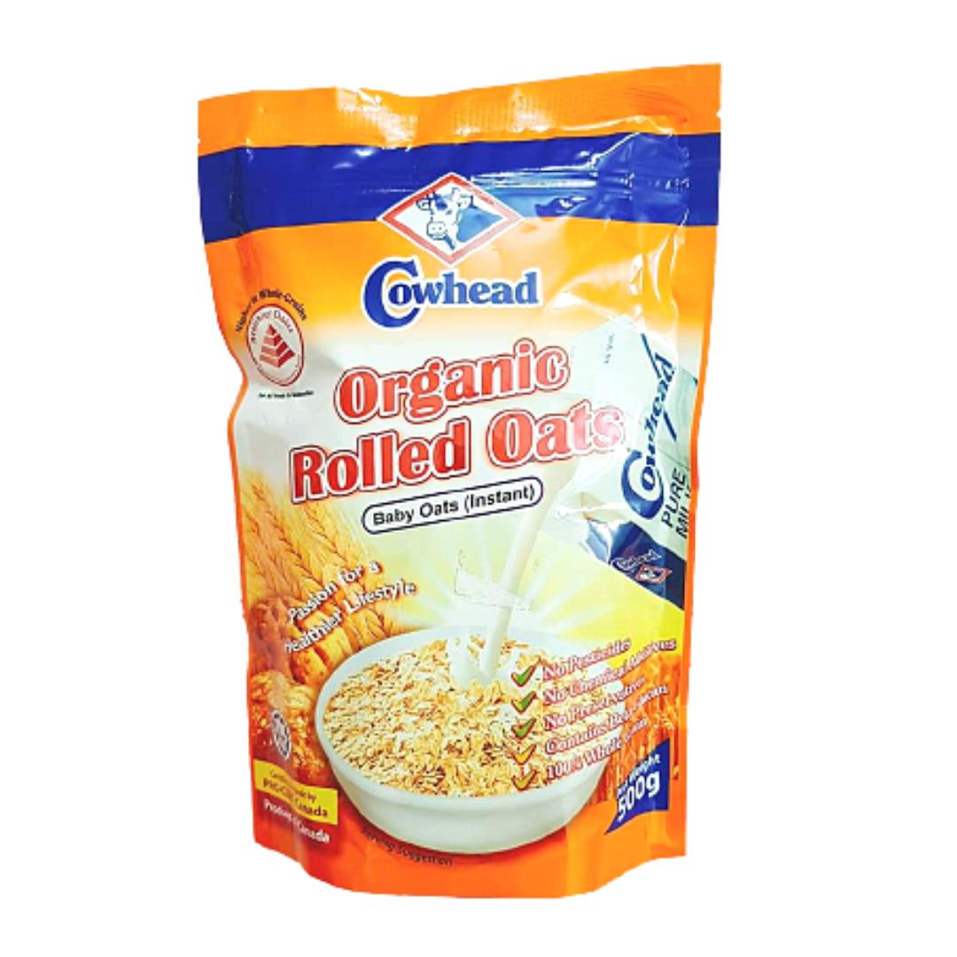 Cowhead Organic Baby Rolled Oats - 500gm (Canada)
