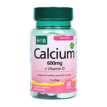 H&B Calcium with Vitamin D 600mg 60 Capsules