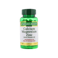Nature's Bounty Calcium Magnesium Zinc, With Vitamin D3 100 Caplets