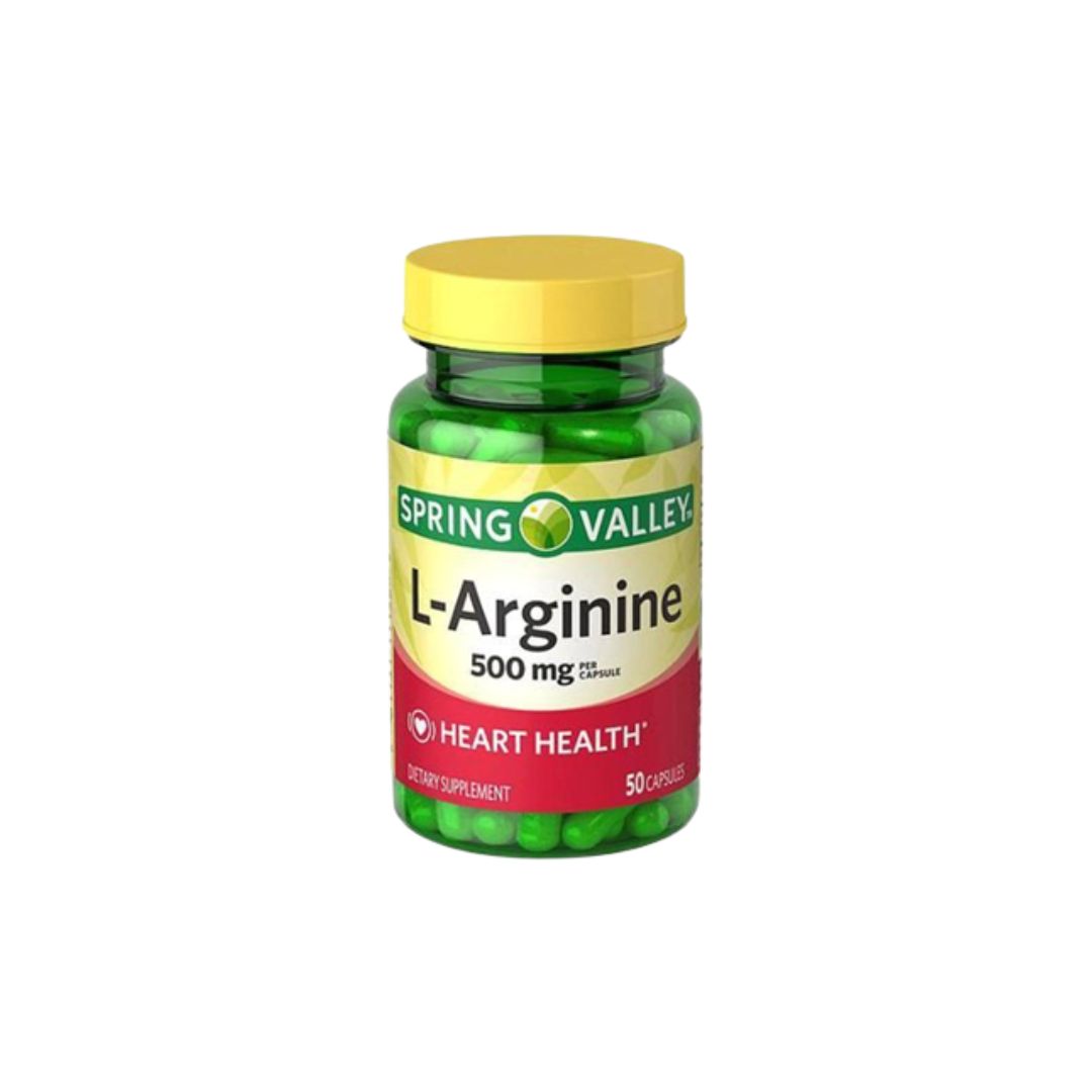Spring Valley L-Arginine 500mg 50 Capsules