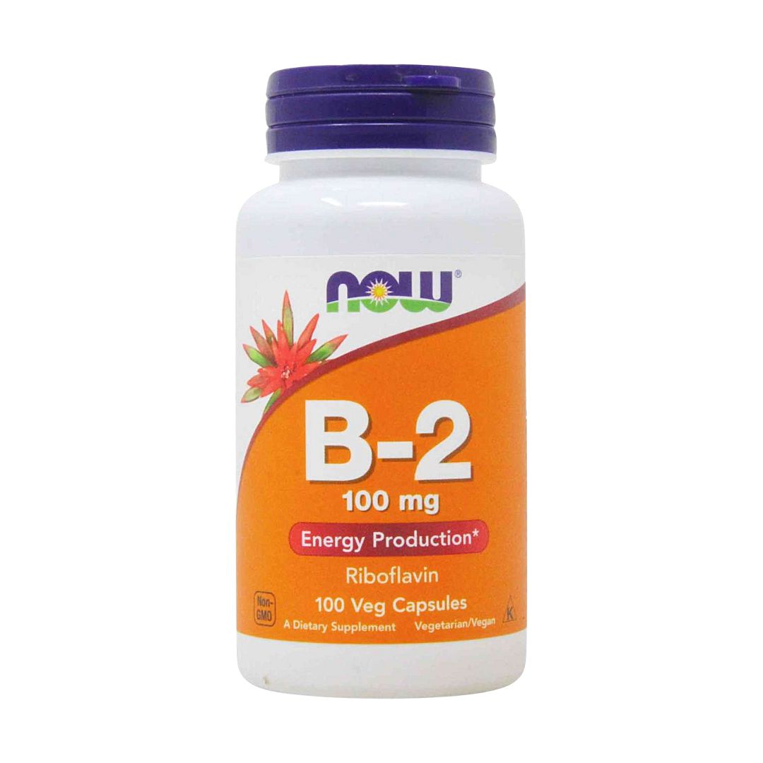 NOW Vitamin B-2 100 mg Veg Capsules