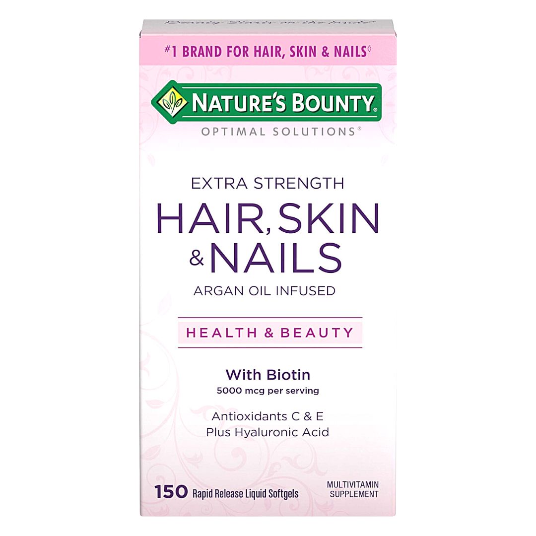 Nature's Bounty Hair Skin & Nails 5000 mcg 150 Softgel