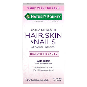Nature's Bounty Hair Skin & Nails 5000 mcg 150 Softgel