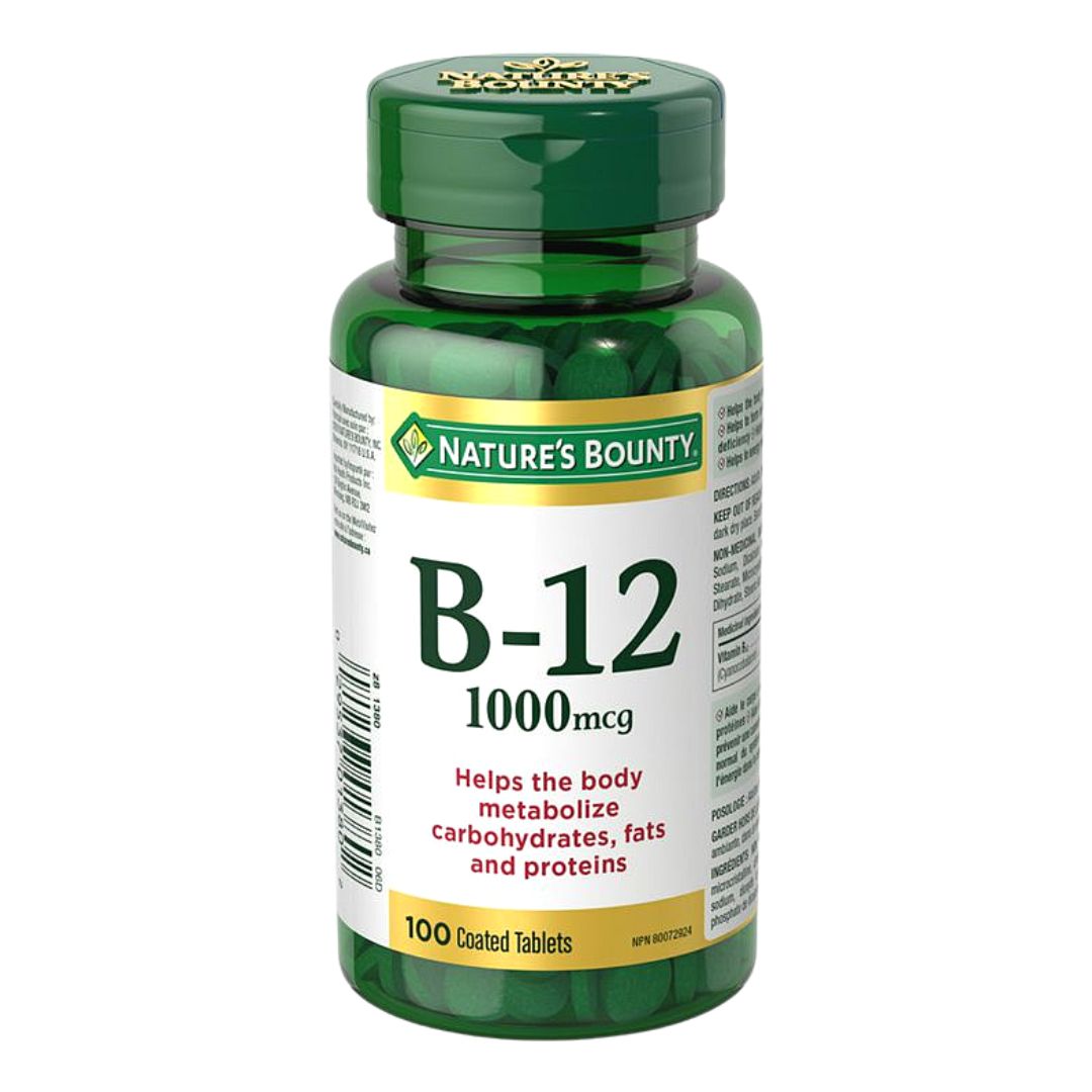 Nature’s Bounty Vitamin B 12 Tablet 1000mcg 100 Tablets