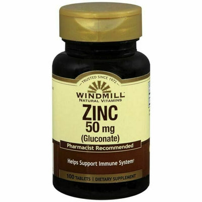 Windmill Natural Source Zinc Sulphate 50 MG Tablets - 90 EA