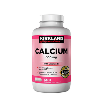 Kirkland Calcium 600mg with Vitamin D3 500 Tablets