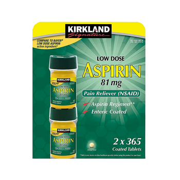 Kirkland Aspirin 81mg 365 Coated Tablets