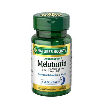 Nature's Bounty Melatonin 3mg Sleep Aid Tablets 120 Capsules